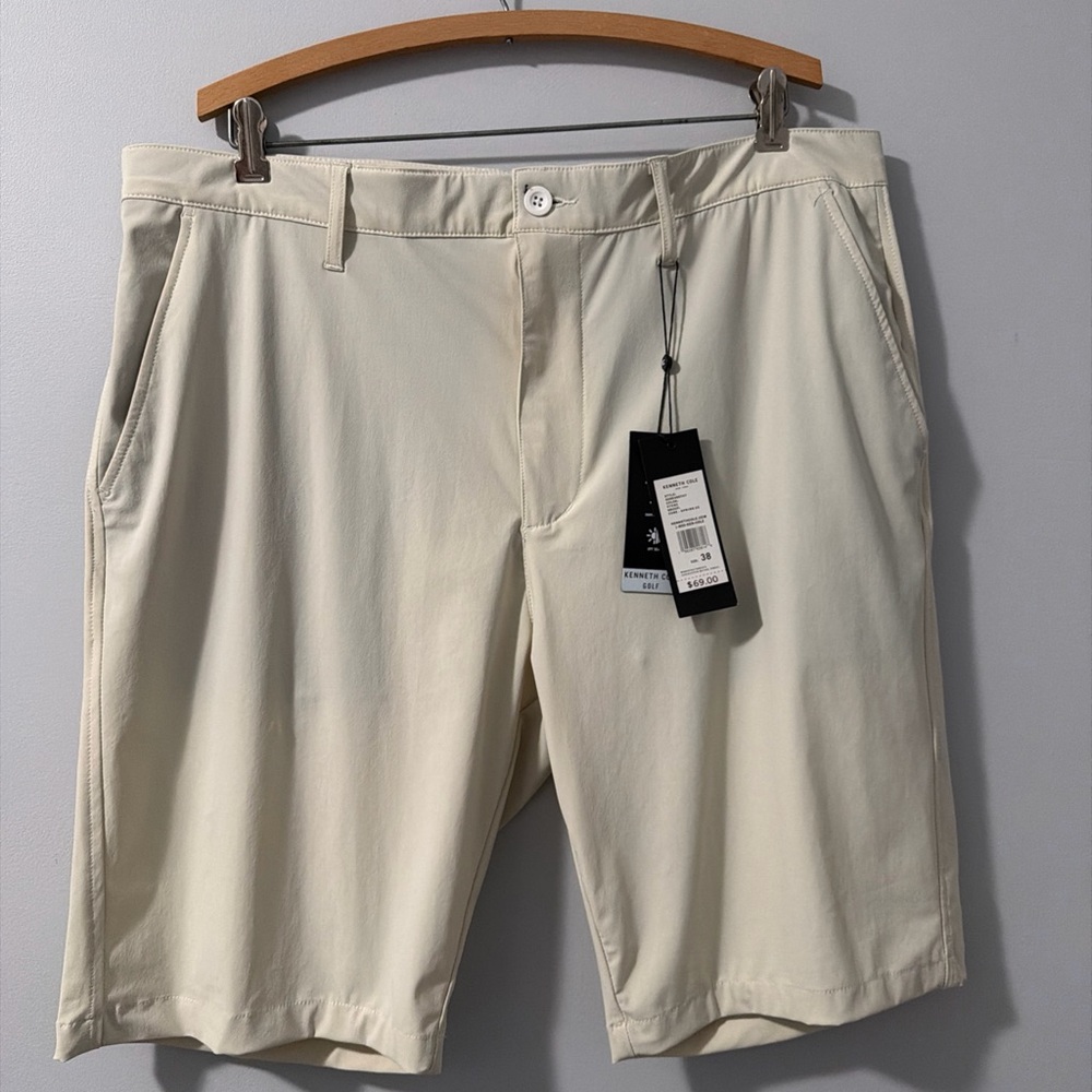 Kenneth Cole Men’s Golf  Short Stone Moisture Wicking UPF50+ Size 38 NWT